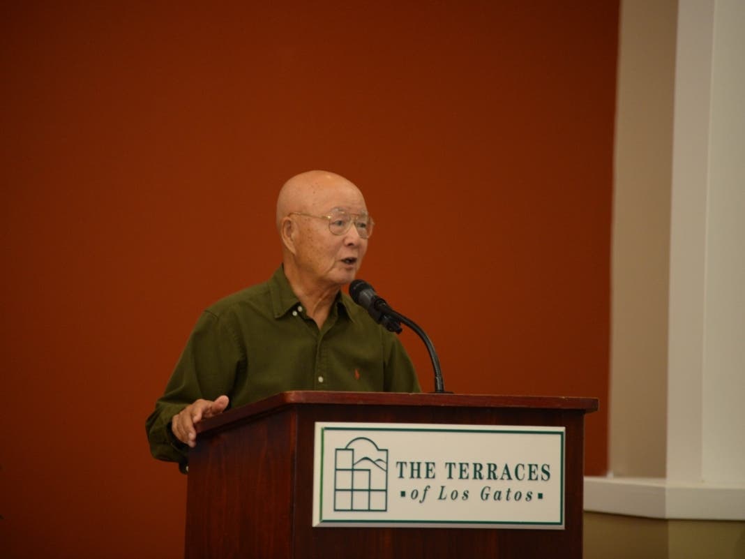 Dr. Chai speaking at The Terraces.