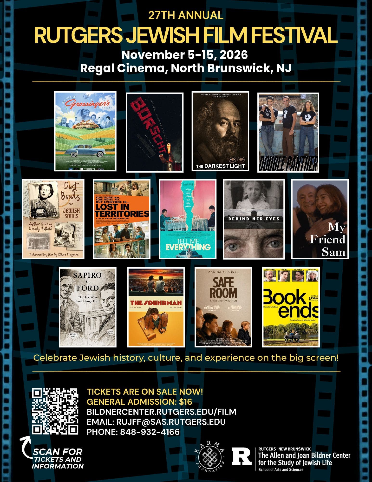 27th Annual Rutgers Jewish Film Festival Runs Nov. 5 - 15, 2026