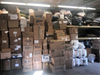 Boxes of supplies collected during Ijiah Smith's service project