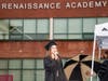 Class of ’21, Genevieve Heme singing the National Anthem
