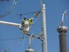 Atlantic City Electric crews install new electric equipment as part its Rio Grande substation enhancement project