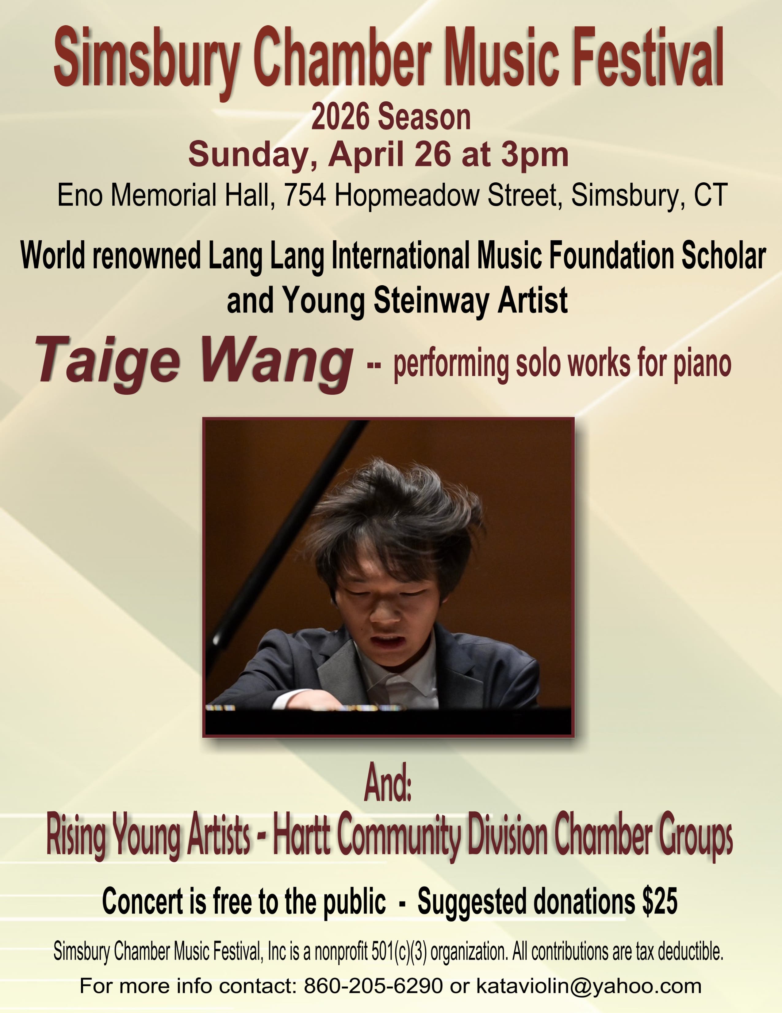 Simsbury Chamber Music Festival.