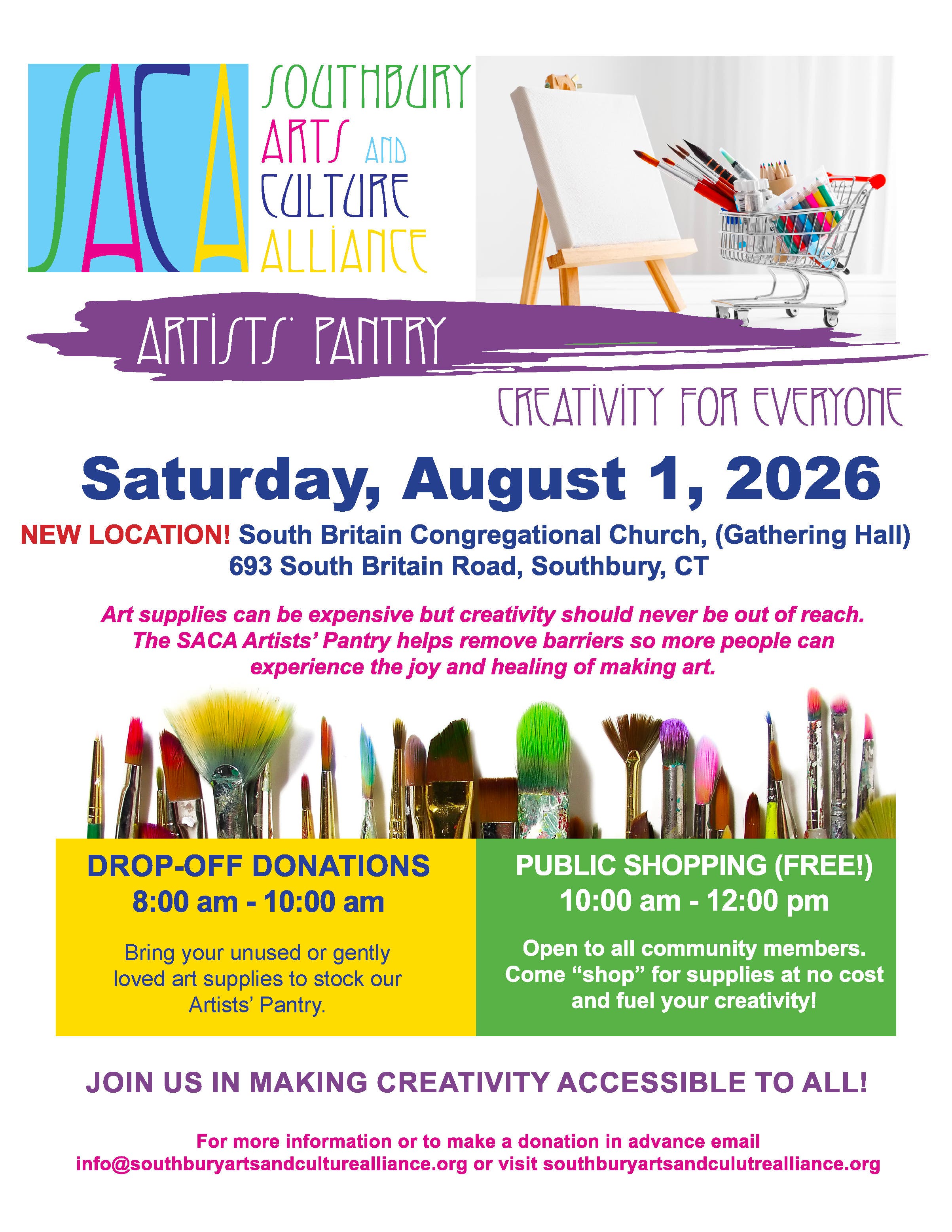Artists' Pantry - Free Shopping Day (Art Supplies)