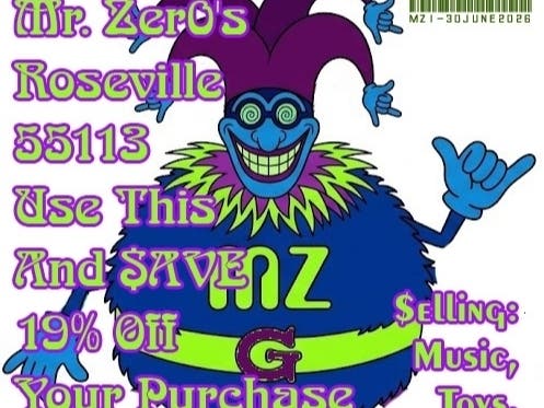 Mr. Zer0's Discount Coupon