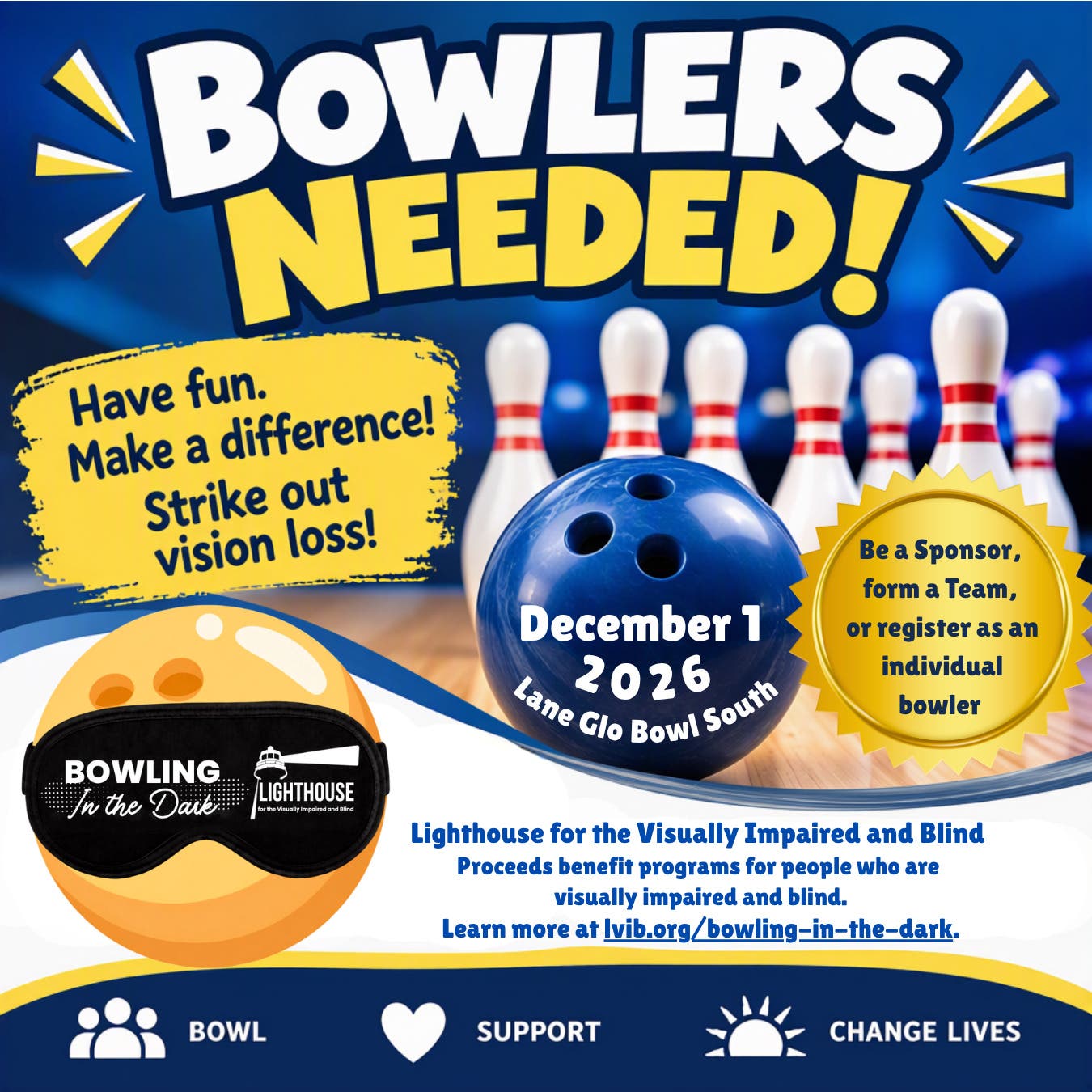 3rd Annual LVIB Bowling in the Dark