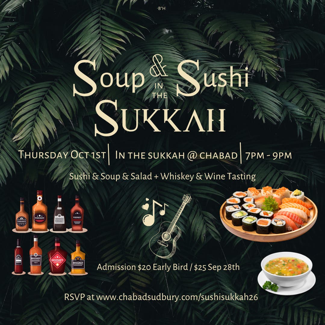 Sushi & Soup in the Sukkah