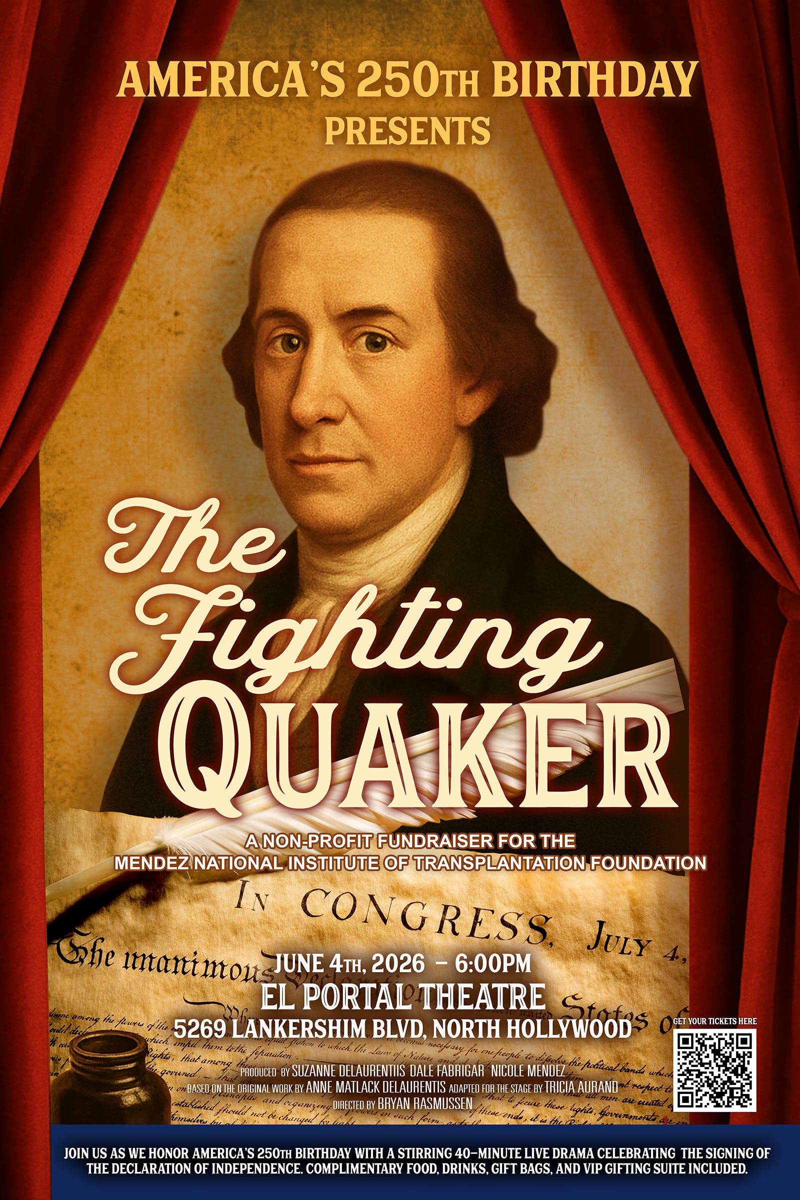 The Fighting Quaker: Bringing America's 250th Birthday to the Stage