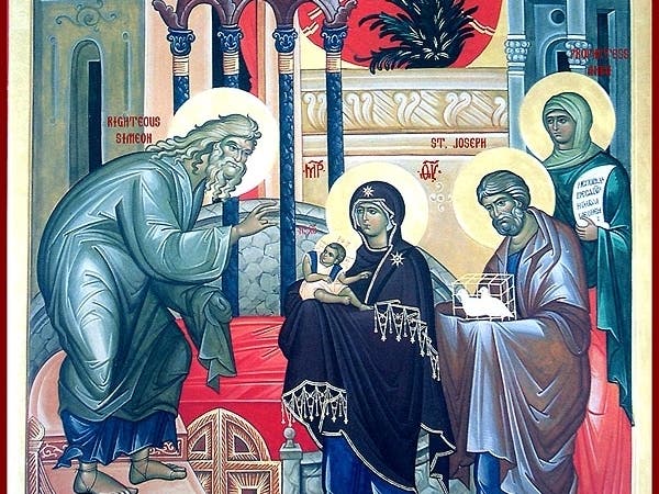 Icon of the Meeting of the Lord in the Temple