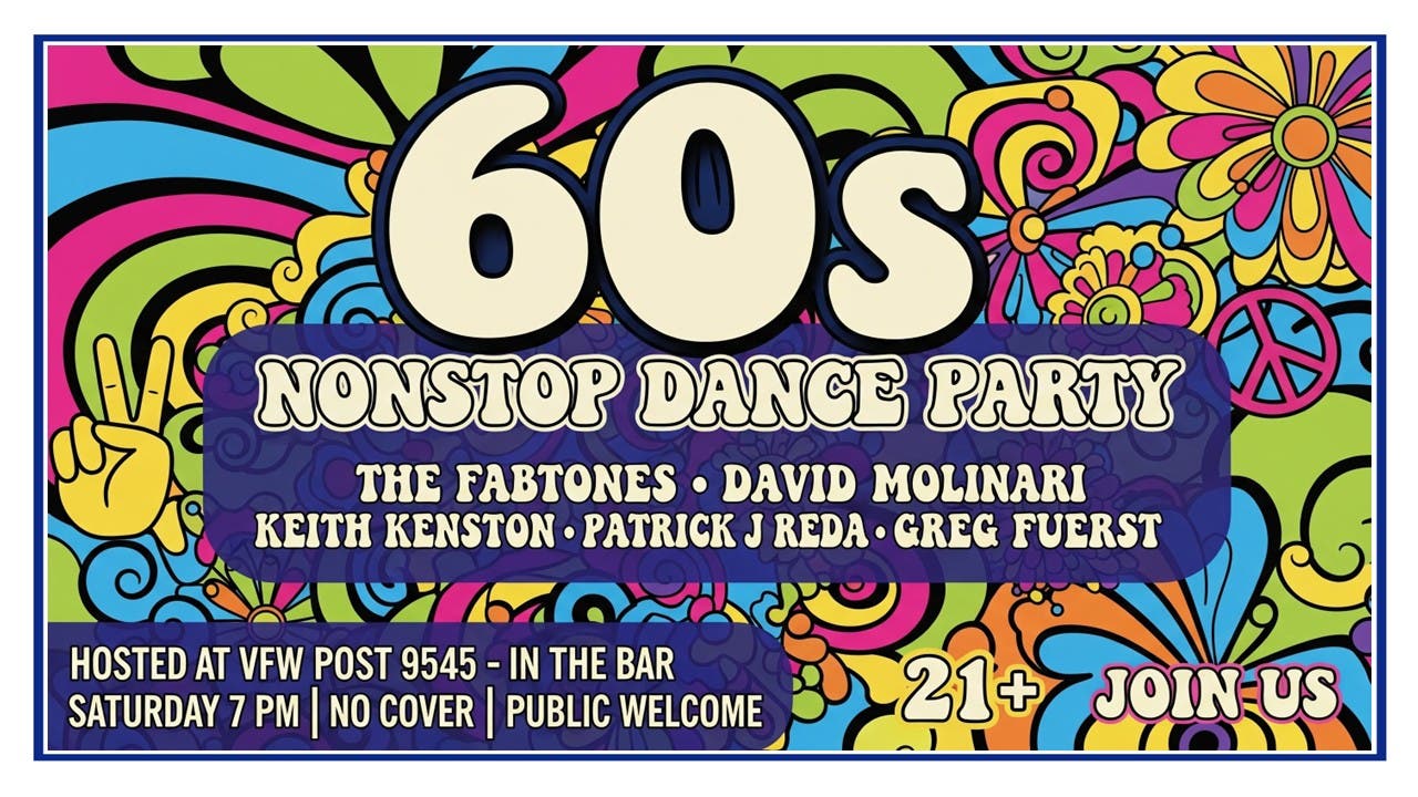 NL VFW, Saturday, In The Bar. “The Fabtones.” a 60's Dance Tribute-7 pm NO Cover, Public Welcome 21+