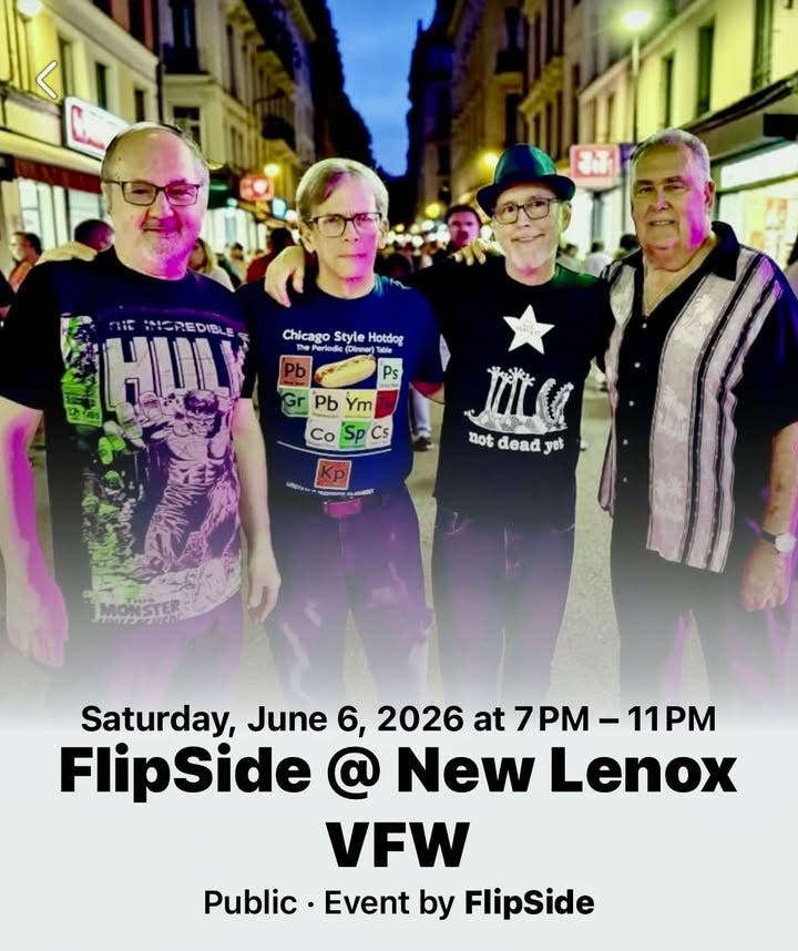 NL VFW Hosts the Band “Flipside” In The Bar, Saturday. No Cover, Public Welcome 21+