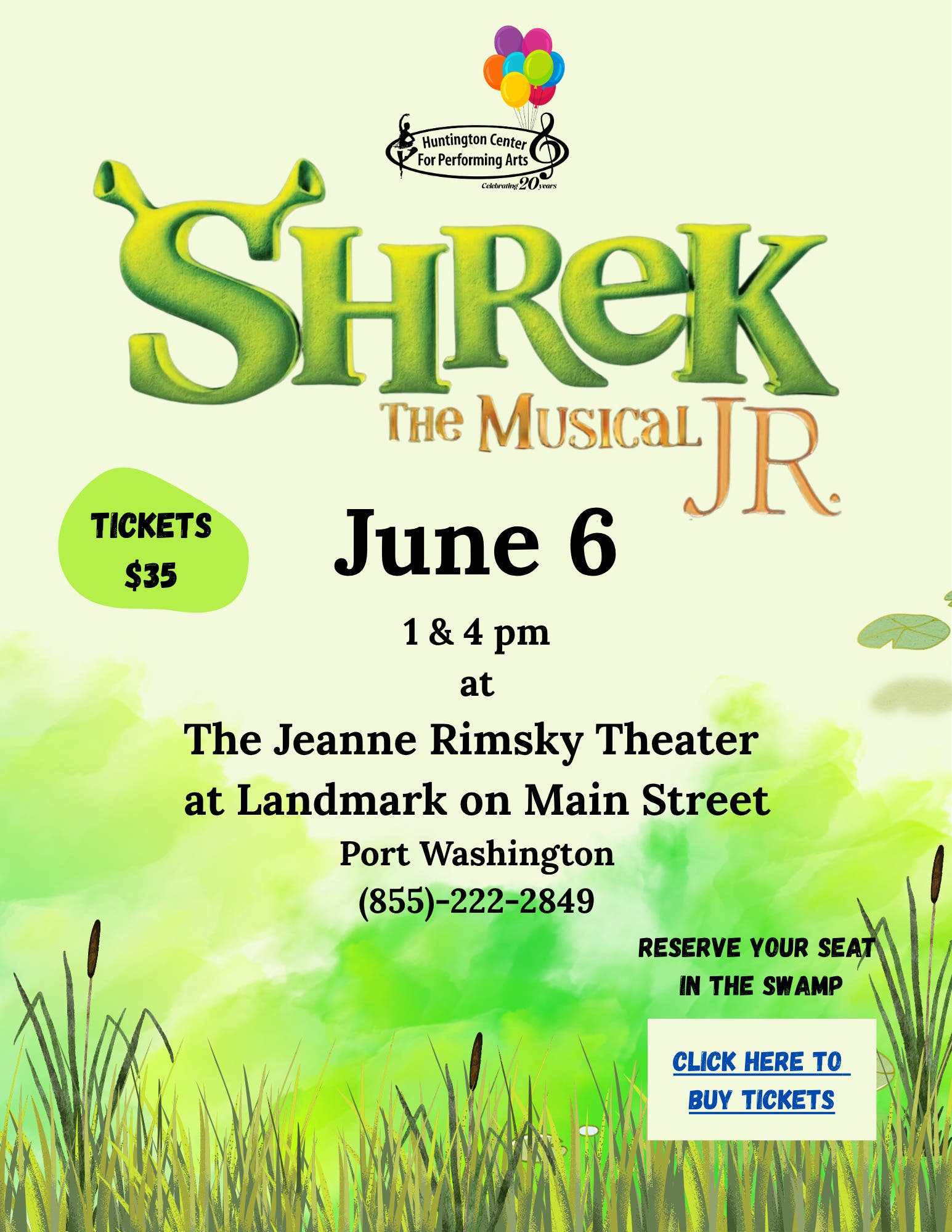 SHREK The Musical!  1pm & 4pm Performances