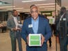H. J. Russell & Company's CEO, Michael B. Russell, at evening reception at the Russell Center for Innovation & Entrepreneurship.