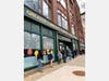 With record unemployment, GLCAC has seen an increase in people needing services such as the weekly food pantry which has been moved outside to ensure proper social distancing protocols.