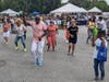 Ramon Salomon of Caribbean Rhythms moves the crowd at the 9th Annual Community Resource Fair at Campagnone Park in Lawrence in August 10.