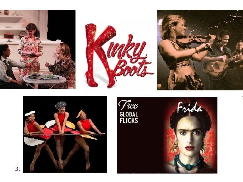1: "The Cake" Raina Linn, Connie Canaday Howard, Lisa Dawn 2. Hot Club of Cowtown 3. Hiplet Ballerinas