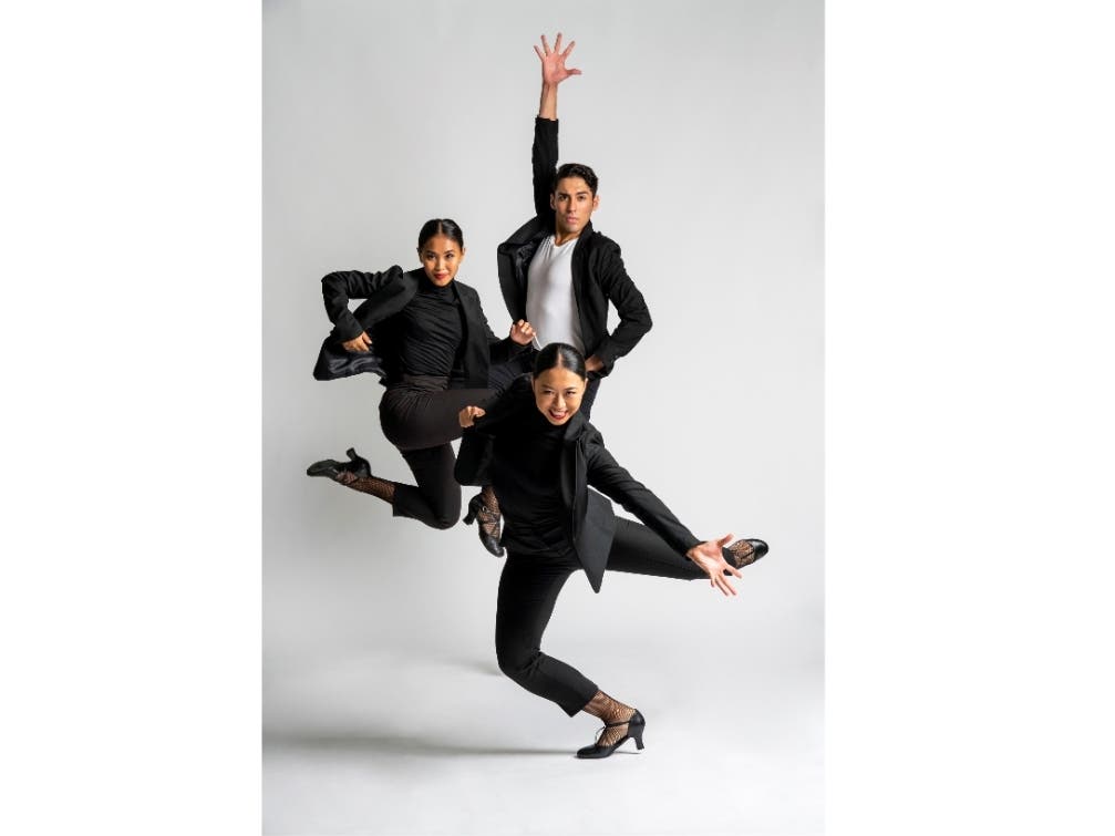 Clockwise from UL Onjelee Phomthirath, Rosario Guillen and Erina Ueda in new restaging of Joshua Blake Carter's “Take a Gambol”