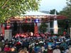 Pictured: Maestro Kirk Muspratt conducts New Philharmonic at the Lakeside Pavilion