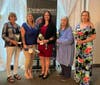 New officers: Secretary Kim Stoddart, Vice-President Fallon Belisle, President Blair Stamper, Co-treasurers Chris Speedie and Lisa Clark
