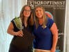 Virginia Wagner Educational Award winner Elina Villemure and chairperson Fallon Belisle