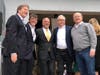 (L-R) Patrick Freese, CEO, Freese Johnson LLC, Brad Burgess, vice president of marketing, IST Management Services, Hal Blackman, CEO, IST Management Services, Jerry Spangler, founding principal, TSW and David Barrett, president, BA Barrett Construction.  