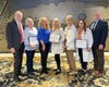 From left, Jefferson’s Ferry’s President and CEO Bob Caulfield with managers Patti Gallagher, Dawn Flowers-Leib, Richelle Rugolo, RN; Kathy Koutouvidis, RN; Heidi Vargas,  and Anthony Comerford, Vice President of Health Services.