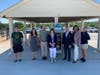 Councilwoman Valerie Cartright, Library Staff & volunteer, and Environmental Educator at the Little Free Library