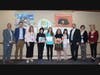 Winners with Three Village School District and The Stony Brook School  (l to r: Kevin Scanlon, Will Lingle, Corinne Keane, Julia Hou, Amelia Grant, Celia Gordon, Caroline Qian, Brian Biscari, Jennifer Solomon, and Michelle Hanczor.)