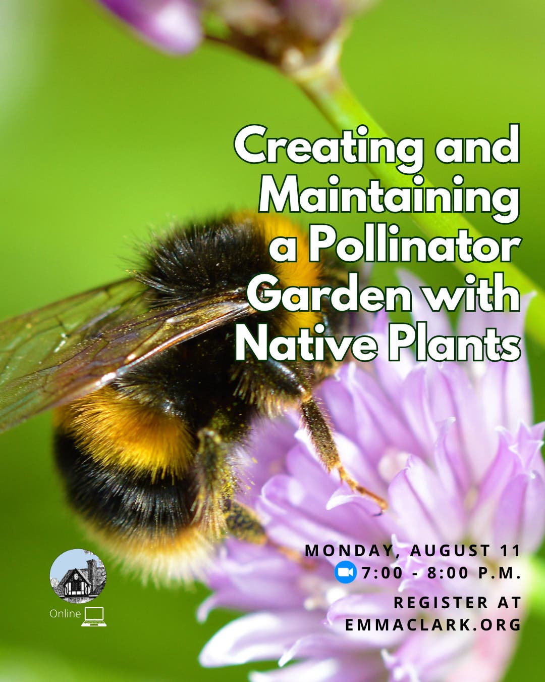 Aug 11 | Creating and Maintaining a Pollinator Garden with Native ...