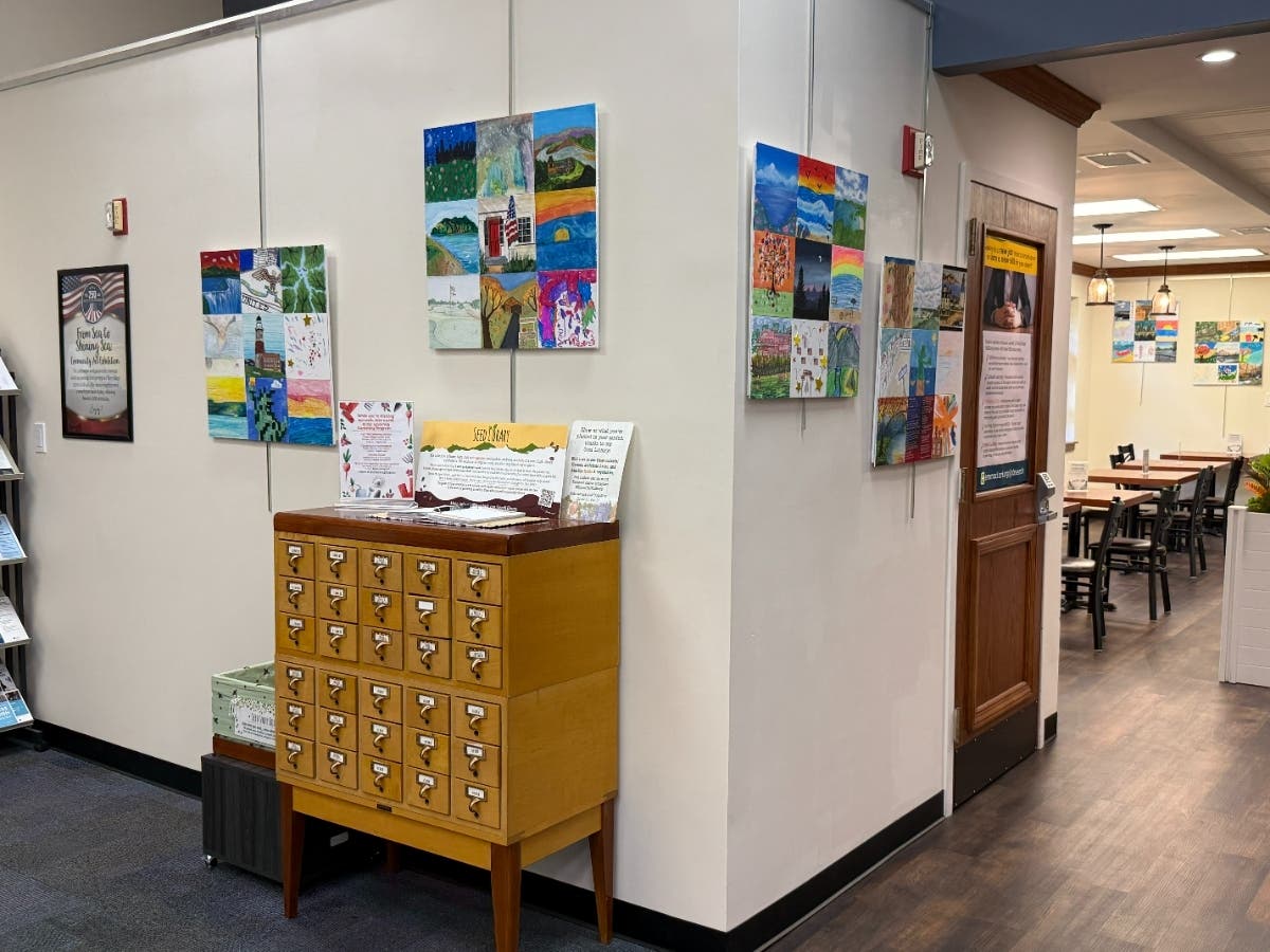 Art Display at Emma Clark Library