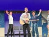 From left to right: Orchid Tejada (Sonny), Owen Pirozzoli (Danny), Brennan Kelly (Doody), Braylon Alvarado (Kenickie) and Eddie Greist (Roger)