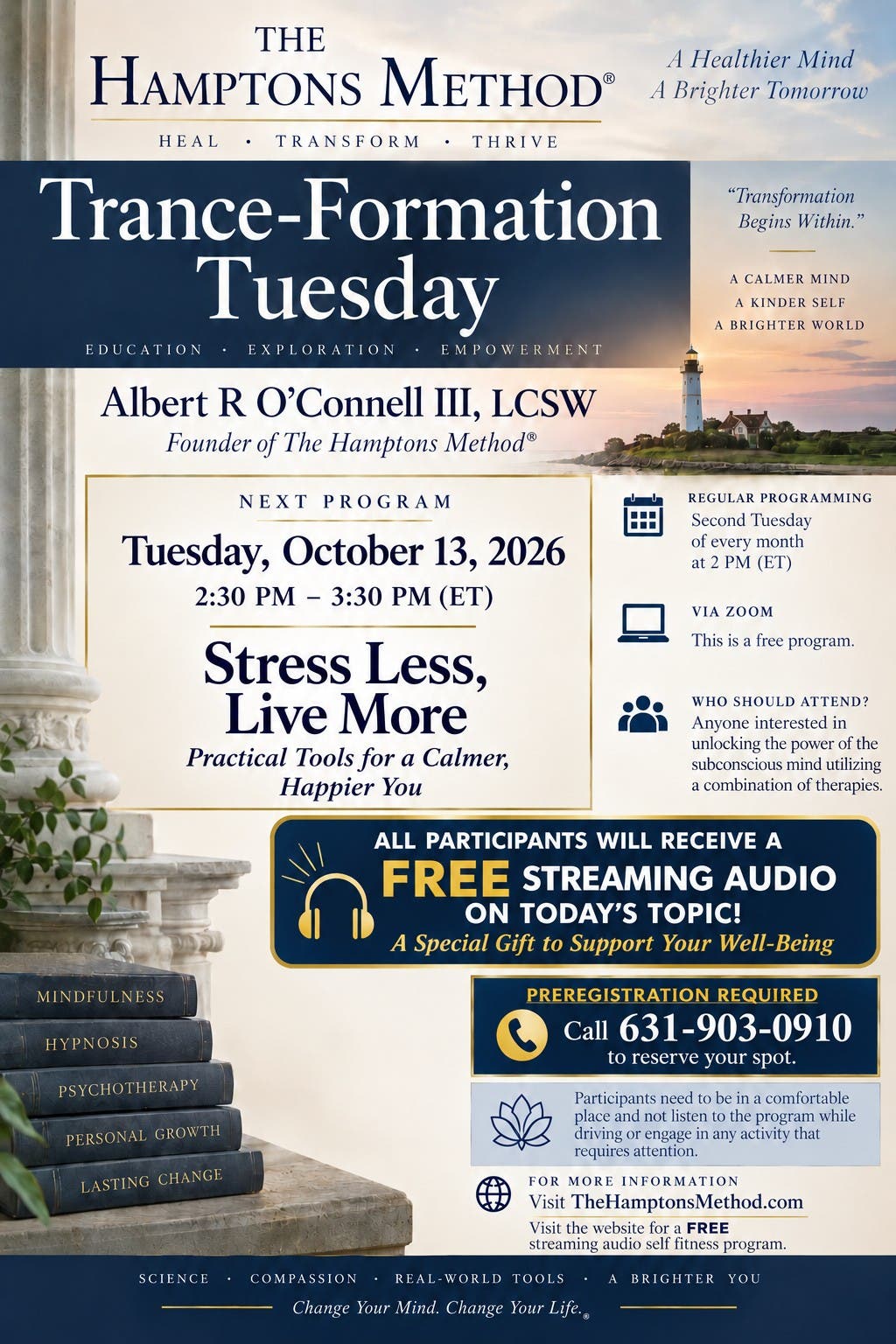 Trance-Formation Tuesday: Stress Less, Live More