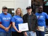 Pictured (from left) are Bob Frankenfield of Family Promise of Warren County; Tracy Tortorello of Unity Bank; Best Custom Interior Award winner Bob Hollingshead of Hillsborough; and Angela Fields of Family Promise of Hunterdon County.