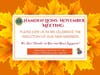 Bright Orange Yellow with Autumn Leaves Thanksgiving Dinner Holiday Invitation - 1