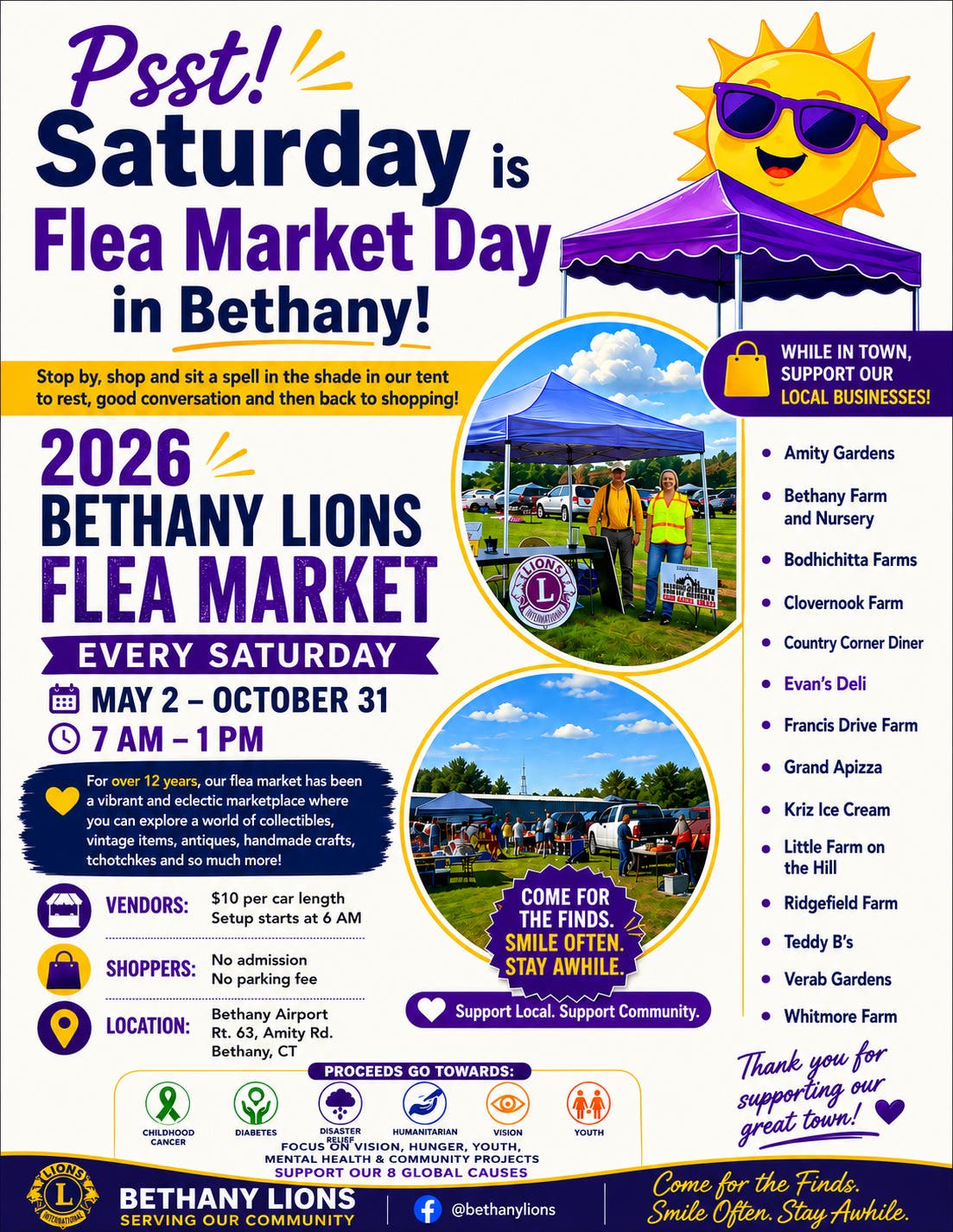 Weekly Bethany Lions Flea Market