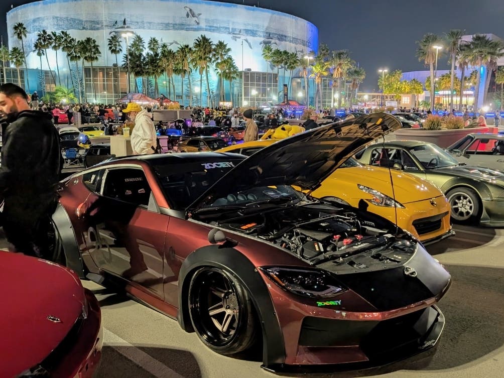 Larry Chen's Type S Night Lights have been held at the Queen Mary parking lot, at Marina Green Park, and most recently at the Aquarium by the Pacific parking garage—all in Long Beach, CA. Above: Night Lights at the Marina Green Park.