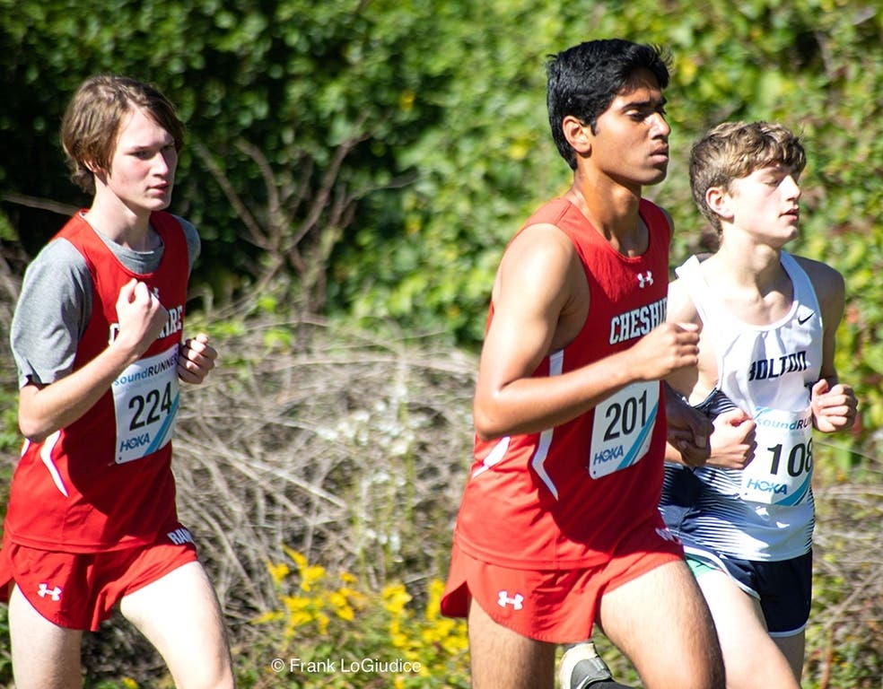 #201 CHS Student-CC Athlete Clyde  D’Souza Competes At Manchester's Wickham Park CC Invitational On Oct.8, 2022. D'Souza Will Be The Salutatorian For The CHS Class Of 2023 On Wed., 6-14-23. #224 Is Nikita Stepin.#108 Is Jesse Fox-Bolton High School. 