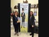 Author Eileen Meyer with Lace School librarian, Joanna Peterson.
