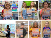 Some of the winners of the Mayflower drawing contest.
