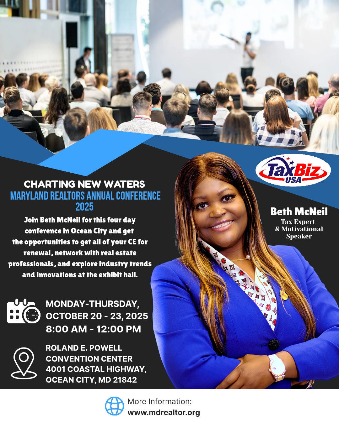 Maryland Realtors Annual Conference featuring Tax Expert Beth McNeil 