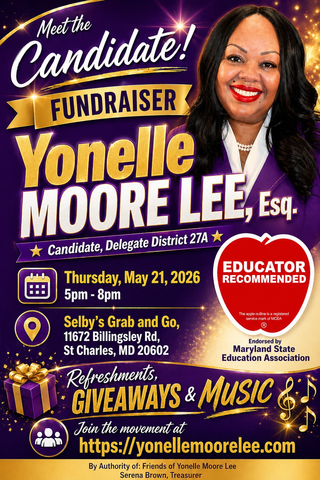 Meet the Candidate – Yonelle Moore Lee Fundraiser