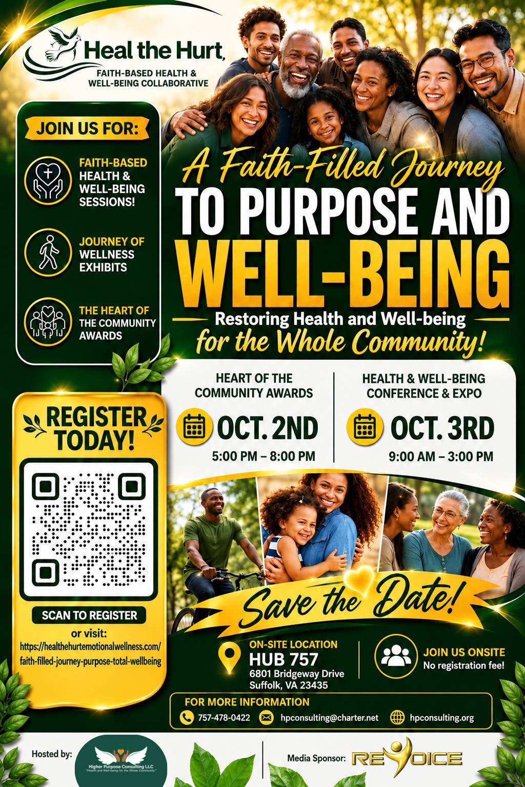 Higher Purpose Consulting LLC presents Health & Well-Being Conference & Expo