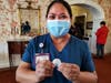 RN Supervisor Vivian Salvador promotes her support for taking the vaccine. 