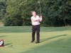 Rick Handelman takes a swing at United Hebrew’s 34th Annual Golf Tournament.