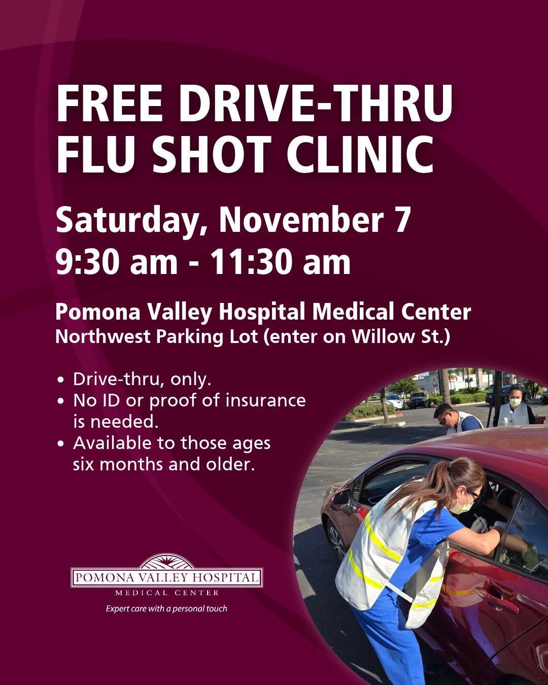Pomona Valley Hospital Medical Center to Host Free Flu Shot Drive-Thru