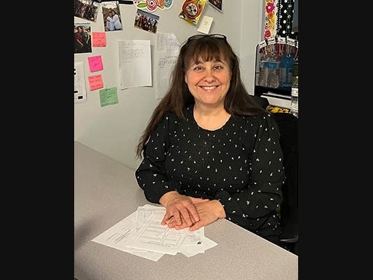 Math teacher Ann Fleury was recognized by local Rep. Vern Buchanan
