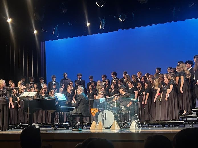 The LRHS choir performs