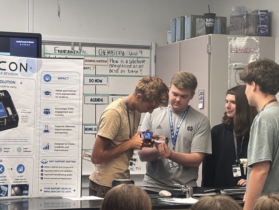 Lakewood Ranch students developed the "Beacon" spectrometer