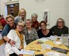 Left front:  Cheryl Caliri (founder of Earth Angels for Dementia) and friends enjoying the fun at the Holy Trinity Bid and Buy 