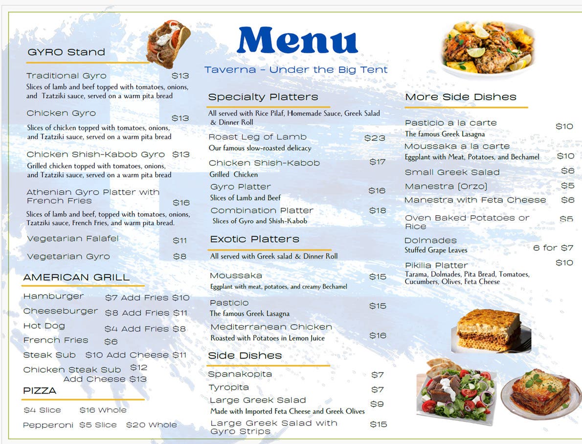 Greek Festival June 4–7 2026.