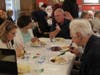 Group enjoys dinner from Harrows